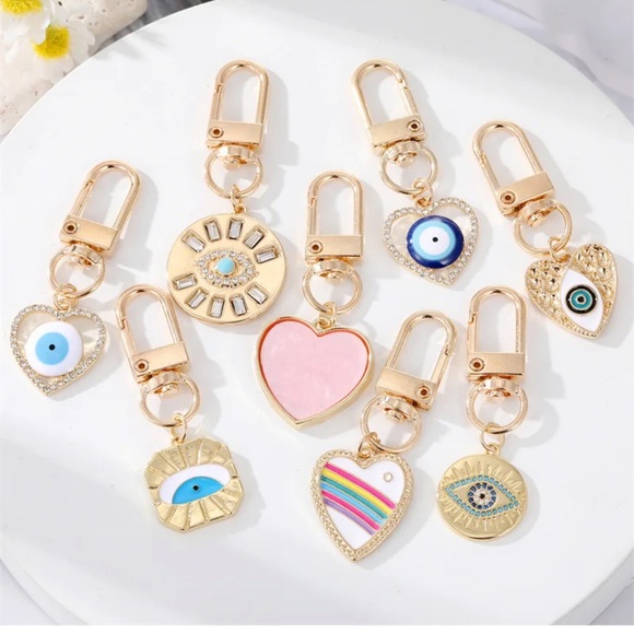 Gorjana Accessories - 🧿Dainty Evil Eye Protection key chain charms karma charms for  karmic vibes 🧿
